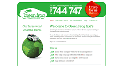 Desktop Screenshot of greenfrogtaxis.com